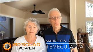 180 Solar Power Customer Review - Video Testimonial Temecula, CA