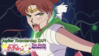 SPARKLING WIDE PRESSURE! - Sailor Moon S: Hearts in Ice Scene #647 (Sailor Jupiter Attack Animation)