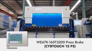 WE67K-160T3200 Genius CNC Press Brake with CybTouch 15PS and 6+1 AXIS