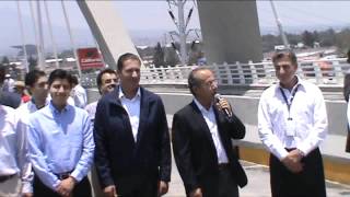 Al reguardo de francotiradores, Calderón visita Puebla