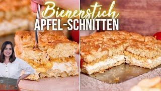 BIENENSTICH-SCHNITTEN mit Apfel-Karamellfüllung 🤤