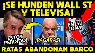 ¡WALLSTREET SE HUNDE CON TELEVISA! ACCIONES NO ENCUENTRAN PERDÓN  RATAS ABANDONAN EL BARCO