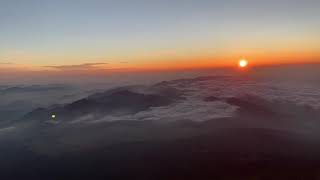 Fuji san summit. Sunrise. September 2, 2019