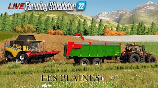 ⭕️[Live Fs22] - BEAUCOUP DE BOULOT EN LIVE MOISSON DE MAÏS, LABOUR & SEMIS DE BLE! (LPM 🏔️)