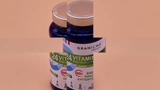 GRANIONS 24 VITAMINES, MINERAUX, PLANTES SENIOR, Laboratoire Granions reconnut depuis 70 ans