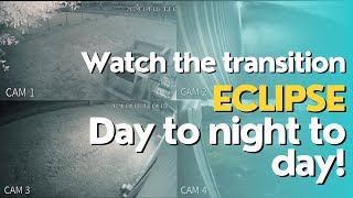 Watch our security cameras go from Day Mode, to Night, and BACK during the ECLIPSE!!! 🌙 🌞