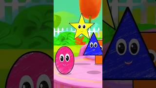 Ten Little Shapes #shorts #babybox #nurseryrhymes #kidssong #cartoonvideos #shapes