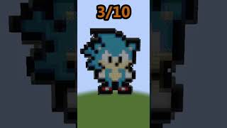 Minecraft: Rate Pixel Sonic from 1 to 10 👾 #shorts