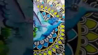 Bird mandala art #shorts #watercolourpainting #handmadeart #trending #youtube