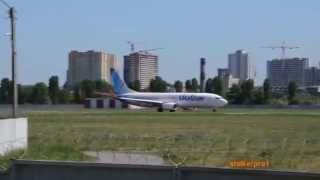 Spotting at Kyiv Int. Airport (Boeing 737 go-around) / Споттинг в Жулянах