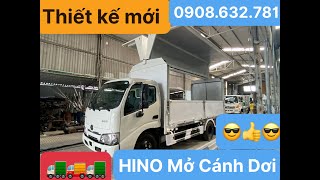 MẪU XE TẢI HINO SERIES300 THÙNG KÍN COMPOSITE THIẾT KẾ MỚI MỞ CÁNH DƠI LIÊN HỆ : 0908.632.781