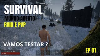 XERA SURVIVAL GAME GRATIS  NA STEAM, PVP RAID E MUNDO ABERTO | EP 01