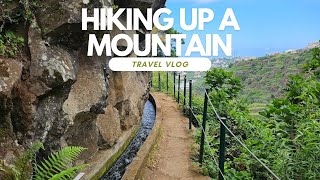 Hiking with the family up a Mountain in Madeira to a waterfall #madeira #insta360x4