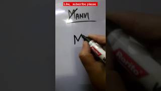 Manvi namelogo #logo #art #shorts #ytshorts #shortsviral #shortfeed #viralshort #name