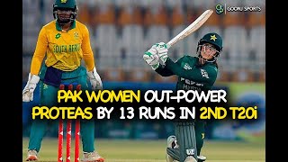 PAK WOMEN OUT-POWER PROTEAS BY 13 RUNS IN 2ND T20i | Goonj Sports