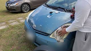 Increasing The Hydrophobicity of a 2005 Toyota Prius Headlights using Mothers. Part 2