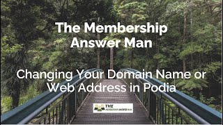 Changing Your Domain Name or Web Address in Podia