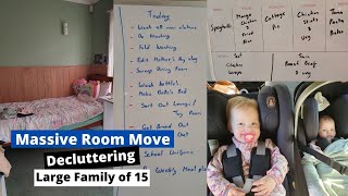 MASSIVE ROOM MOVE | DECLUTTERING | GETTING ORGANISED | Large Family of 15