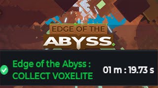 Sandbox - Edge of The Abyss Speedrun Voxelites 1:19 New Route