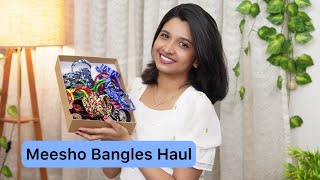 Meesho Bangles Haul 🌸 Fabric Bangles | Rhinestone Bangles