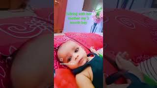 Talking with her mother #viralvideo #ytshorts  #babyboy #babytalk