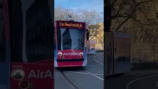 Air Arabia Tram Wrap 2024 - Airplane Flying Over the Road- GVB Amsterdam Vol. 3 #shorts #shorts