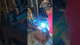 Lincoln Pro-Mig 140 welder in action