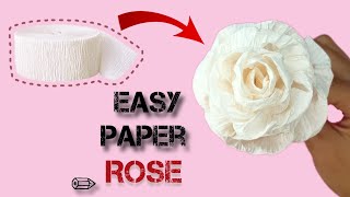 How to make paper rose🌹/ DIY rose flower/ easy craft ideas/ origami crafts/ Decor idea/ paper craft