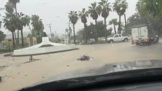 Tormenta tropical "Ileana"  provoca la corrida de arroyos en Los Cabos.