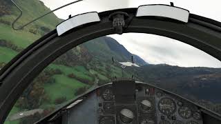 Low and fast with the Just flight Hawk T1 through the Mach loop