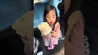 Baby enjoys her ice cream from the Ben and Jerry’s HQ in Vermont…it was a warm 28 degrees outside!