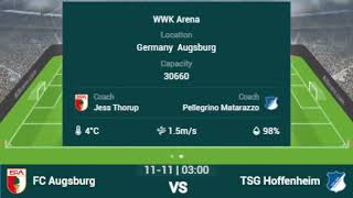 AUGSBURG VS HOFFENHEIM LIVE | 2024 BUNDESLIGA TODAY MATCH LIVE | HOFFENHEIM VS AUGSBURG LIVE MATCH