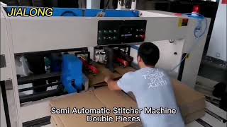 Double piece stitcher machine