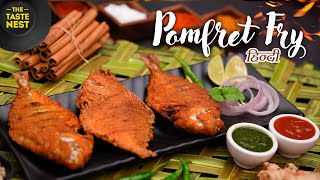 Pomfret Fry Recipe | Fish Fry Indian Style | Fish Recipes | Fish Fry Recipe by THE TASTE NEST