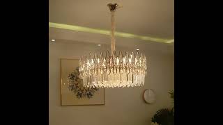 Modern Led Crystal Chandelier Ceiling dinning Pendant Light  Living Modern Chrome Crystal Chandelier