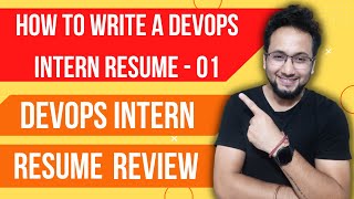 DevOps Internship Resume | How to Make DevOps Intern Resume | How to Write DevOps Intern Resume | 02