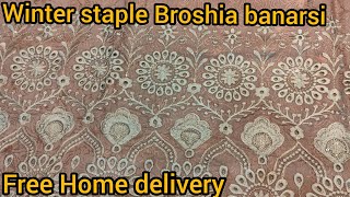 Tawakkal orignal staple Broshia Banarsi complete 3pc embroiderd showl by GUL FABRICS 👗🥰