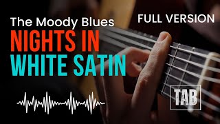 Nights in White Satin - The Moody Blues - Super Easy Fingerstyle Guitar Tutorial TAB