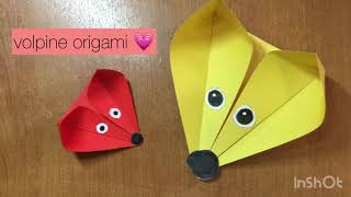 COME FARE UNA VOLPINA ORIGAMI \\SOLO 2 PASSAGGI! \\FACILISSIMO