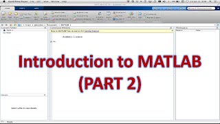 Practical 1 Introduction to MATLAB (PART 2)