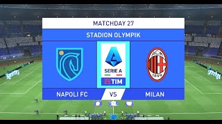 (2023) Napoli - Milan (highlights): Serie A 2023 (FIFA23)