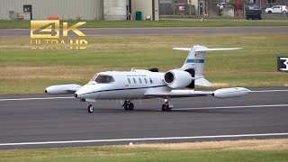 Learjet C-21A 35A from the United States Air Force USAF 84-0083 arrival at RAF Fairford RIAT 2024