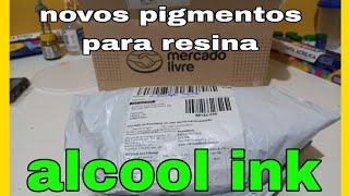 chegaram pigmentos álcohol ink para ŕesina vindos direto do exterior