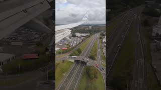 Landing at Edinburgh airport