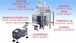 Button Screw Bolt Packaging Machine with weight checker