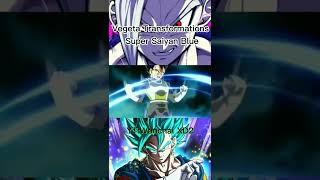 Vegeta Transformations Super Saiyan Blue #dbz #dbs