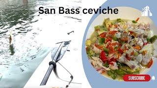 Special Treat.  Watch me catch a California San Bass and make it into a a delicious Ceviche.