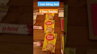 I love hiking food#shorts #hiking #hikingfood