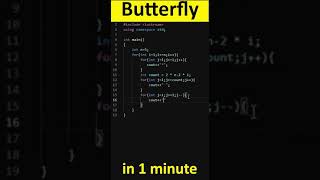 Butterfly Pattern in 1 Minute