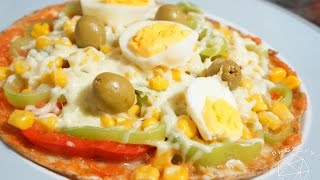 Pizza Saludable en 4 Minutos SIN HORNO!